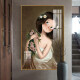 Arte de pared de entrada simple moderna Luz mural de lujo Corredor atmosférico y corredor END CHANGING Pintura decorativa Pintura decorativa TXMG3294 70*100 Silver 35 mm Cepilado de aluminio Marco de aluminio
