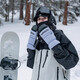 Nann NANDN wear-resistant waterproof and warm cycling gloves stuffy single and double snowboard gloves men and women NS5009 white A L