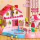 Snaen Magnetic House Children's Toy Park Puzzle Magnetic Doll House 3-6 ans Girls Cadeau d'anniversaire pour enfants