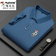 Carpintería de carpintería (tucano) Camiseta de seda informal de mediana edad de hielo de mediana edad de la solapa de manga corta Camisa de polo para hombres Papá de manga corta 999 Polvo de cuero L 17084A recomendado 120-130Jin [Jin iguala 0.5 kg]