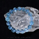 Kuxuan Xingxiujia Natural Topaz Bracelet Women's Sky Blue Topaz Bracelet Jewelry Gift MAX12#9.3--9.8mm Blue Topaz