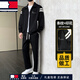 
TOME BORNEK light luxury sports and casual suit men's spring and autumn new men's jacket men's zipper clothes spring mature sportswear V880 black 3XL [150-170Jin[Jin equals 0.5 kg]]