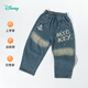 Disney vêtements pour enfants garçons à la mode décontracté polyvalent pantalon en jean pour enfants bleu denim 150