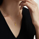 Chow Tai Fook O-shaped chain 18K gold chain plain chain sparkling and versatile E125980 40cm