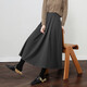 Demana Hepburn Skirt Winter Quiet Luxury Style Commuting Elastic Waist A-Line Covering Flesh Good Matching Skirt Women's Mid-Length Style