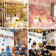 Diseño de la escena de la fiesta de cumpleaños redonda Conjunto de globo de aluminio para niños Letras de globo de aluminio infantil A1-4-4 Versión de lujo 6017