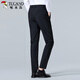 Holzspecker (Tucano) Freizeithosen für Männer Sommer Eis Silk Business Modehosen dehnen die schlanke, vielseitige, vielseitige Hose für Männer schwarz 36 36