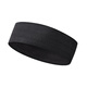 Macondo 25-year new running sports headband men and women same style hairband outdoor marathon training moisture absorption and antiperspirant headband black all size
