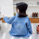 Snoopy [1283 rachat] Girls Denim 2025 Vêtements de printemps Nouveaux chemises pour enfants décontractés et à la mode