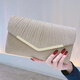 Chongsukei Small/CK Europäische und amerikanische Mode Clutch Bag Damenumschlagbeutel Soziales Temperament Tasche Hochzeit Cheongsam Bag Frauen Dreieck Gold Edge Silber Silber
