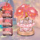
Feng Shang desktop decoration atmosphere night light birthday gift for girls to give friends niche high-end bouquet ornaments pink [ordinary packaging, gift box]