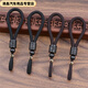 Xuankashi retro ebony hand-woven car keychain rope wrist rope short keychain lanyard for men and women high-end (Fuzi style)/short style/black