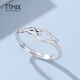 TTMIX spirit snake temperament platinum ring women's pt950 women's fashion zodiac snake live mouth platinum ring 2.5-2.7g