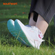 Zapatos de golf de golf Xiushibao Piesta de zapatos deportivos impermeables para mujeres Ciela de lápidas transpirables que no son de palomitas de maíz SE9856 White and Blue 39