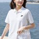 Nike (Nike) großer Frauen-Männer-T-Shirt 2025 Autumn Sportswear atmungsaktives lockeres, komfortable joggende, gelegentliche kurzärmelige Polo-Shirt FN3895-100/Fashion White/Large XL