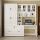 Yu Meng Xindi Invisible Bett Bücherregal Schreibtisch Integrierte Teleskop -Ziehbett -Lernzimmer Klappbettblatt für Mittagessen Pause Home kleine Wohnung CH5 Style 12200*400*2100