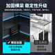 Popular world interchangeable corner computer desk student dormitory simple e-sports table bedroom home desk small apartment office desk interchangeable corner 120*80CM carbon fiber color