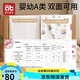 Aibedila Urin Septum verdickte Septum Baby Urin Septum Windel Klasse A Reine Baumwollkinder wasserdichte Bettlaken doppelseitige Menstruationszeit 2 Packungen) 50x70 Sky + Taoyuan []
