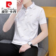 Pierre Cardin Cardin Summer Men's Short à manches à manches Polo T-shirt T-shirt à mi-manche T-shirt Casual Casual T-shirt Black Qy679 M 100-120Jin [Jin est égal à 0,5 kg]