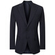 Anniversary Bird Suit Men's First Suit in Life 2025 Spring New Men's Fashion Formal Suit and Pants Suit Blue Stripes 50 A(180/100) /Please note the waist or pants
