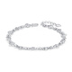 BOC Yijin PT950 hollow four-leaf clover platinum bracelet for women, platinum bracelet, birthday and Valentine's Day gift for girlfriend and wife. Platinum hollow four-leaf clover bracelet gold weighs about 4.35g.