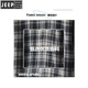 Jeep (Jeep) American Retro Plaid Langarmed Hemd für Männer und Frauen Frühling und Herbst 2025 Neues lose koreanische Arbeitshemd Jacke Trend K12301 Black + K12108 White M