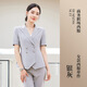 Zimeiqiao Suite à manches courtes ensemble pour les femmes de bijoux mince d'été haut de gamme vendant des costumes professionnels commerciaux vêtements de travail usure 682 matcha Green Women's Suit M M