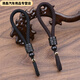 Xuankashi retro ebony hand-woven car keychain rope wrist rope short keychain lanyard for men and women high-end (Fuzi style)/short style/black