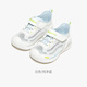 Gineble 25 Suman Baby Baby Shoes de 8 a 18 meses, Sandalias de malla de niño y niña GB2436 White