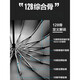 Jinghuihuang 1.56 meters rainstorm exclusive fully automatic folding umbrella for wind resistance men's extra-large size larger thickened reinforced dual-purpose rain black 8 bones 12156cm rainproof and sun protection 3-4 people