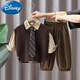 Disney (Disney) Ropa para niños Traje de primavera para niños 2025 Nuevo estilo de la universidad para el estilo de la universidad de la universidad de la universidad y la camisa de los chalecos para bebés de otoño tres camisa de primavera y otoño 693 + pantalones + chaleco usan 100 tamaño regular