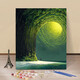 Dragon Sight Healing Landscape Digitales Ölmalerei DIY Handgefüllte und Heilung hochwertiger Ins Stil Wohnzimmer Dekoration Malerei Z-678 VERGESSERTE SPACE 40*50 Innenrahmen + Stiftpigment + Haken (ohne Rand)
