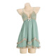 
French romantic lace suspender nightgown for women with autumn and winter chest pad underwear sexy sexy pajamas P3886 shrimp powder robe + belt All size