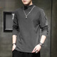 Woodpecker long-sleeved T-shirt for men 2025 autumn and winter new style plus velvet thickened half turtleneck bottoming shirt warm slim fit German velvet top for men 2162 white XL recommended 120-145Jin Jin equals 0.5 kg