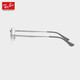 Ray-Ban Ray-Ban Optical Frame Titanium Half Frame Temperature Business Eyebrow Myopia Glasses Frame 0RX8774D/8775D 0RX8774D 1047 Gunning Copper Frame Size 55 with German Zeiss Vitner 1.67 Anti-Blue Light Lens