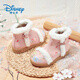 Disney children's shoes, Chinese style girls' Hanfu shoes, sweet winter plus velvet short boots, retro cotton boots DP22160 pink 31