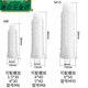An Junsheng M6M8M10 reinforced plastic expansion tube rubber plug set curtain hanging picture 304 screw expansion plug cabinet TV stand M6 with 304 stainless steel set 50 sets