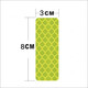 Bicycle Electric Bike Autocollants réfléchissants nocturnes Roudre des autocollants incontournables autocollants réfléchissants tridimensionnels Essentiels de sécurité (version de l'événement) Jaune 2 pièces / 3cm * 8cm