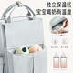 Aiboshi Mummy Bag Backpack Multifunctional Back Milk Bag Large Capacity Baby Outing Lightweight Mother and Baby Bag Pampa Gray M366