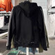 Nike-Paar Sweatshirt Herren und Frauen Herbst und Winter Lauftraining Sportswear Kapuzeplüsch Plüsch verdickter warmer Pullover HJ3882-010 Schwarzes Innenfutter m