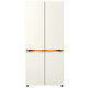 Toshiba (Toshiba) 651-Liter vollständig eingebettetes viertüriger Kühlschrank variabler Frequenz luftgekühltes frostfreies Schnelleis Making GR-RF687WI-PG1B6