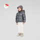Nanny Goose Children's Down Jacket Baby Short Thickened White Duck Down Jacket Boys and Girls Warm and Windproof Winter NG2637 Navy Blue 100