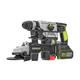 
WORX brushless impact drill high power heavy hammer rechargeable lithium battery electric hammer multi-function power tool WU3884.0 dual WU388+WU0934.0 dual electric + fast charge
