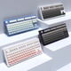 Belly Spirit MK870 Gravure côté BlackBerry Clavier mécanique Bluetooth Bluetooth Bluetooth Game d'ordinateur personnalisé Bureau silencieux Bureau [MODE] OBSIDIAN + JOUR POLAR SIGNAGE CHEYCAP KTT KTT TEA THAFT [Tianjin Huile]