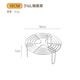 Material-core 316 stainless steel steaming rack high-footed steaming grid household steaming vegetable rack rice cooker steamer bracket universal water-proof steamer 18cm