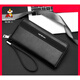 Vogelscheuche (mexikanische) Kupplungsbeutel für Männer große Kapazität Multi-Karten-Brieftasche 2024 Neue Dad Card Bag Long Leder Brieftasche Schwarz