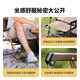 Sunnyfeel extérieur pliant chaise arrière portable léger en alliage en aluminium kamee chaise de camping de camping picing chaise kaki [surface de chaise élargie, confortable pour s'asseoir pendant longtemps]