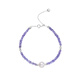 Pop Jewelry 18K Gold Natural Tanzanite Freshwater Aurora Pearl Necklace Bracelet In Stock Platinum/15+3cm Adjustable