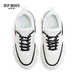 
DEEP BREATH Deep Breath Women's Shoes Thick Sole Fashion Strap Curved Daddy Shoes Casual Shoes AX12242 White and Black 37