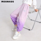 Pantalones de chándal de McTicco Girls Pantalones de gradiente de primavera y otoño Niños NUEVOS Pantalones de primavera de primavera de primavera de primavera [16207 Pantalones de chándal + 4882 pantalones de chándal] 170 170cm
